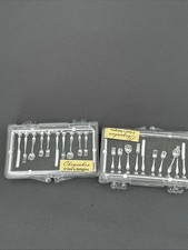Lot Of 2 Place Settings Silverware Dollhouse Miniature Vintage Unopened