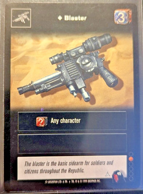 1999 Star Wars Young Jedi The Menace of Darth Maul #45 Blaster Unplayed b