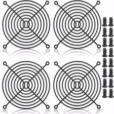4Pcs 140Mm Fan Grill Guard Black with Screws