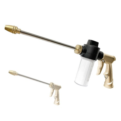 #ad High Pressure Garden Hose Nozzle Sprayer with 3.5oz Plastic Soap Dispenser Bo... $28.00