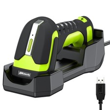 Upgraded 2D Wireless Industrial Barcode Scanner With Charging Base, Bluetooth...