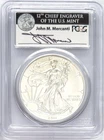 2011 S BURNISHED SILVER EAGLE S MINT MARK FROM 25TH ANNIV. FS PCGS MS70 MERCANTI