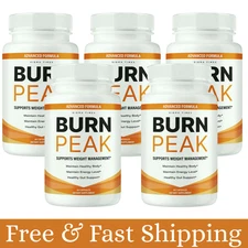 Burn Peak for Advanced Weight Loss, BurnPeak Fat-Burner Formula 60 ct (5 Packs)