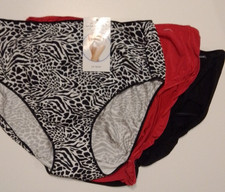 THREE 3 Jockey No Panty Line Microfiber Stretch Hip Brief Panties SZ 8 / XL