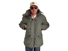 Authentic 1980 US Air Force N-3B Flight Jacket Parka — Extreme Cold Weather — Si