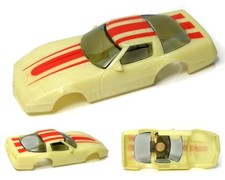 1pc 1989 TYCO NITEGLOW 1983 CORVETTE HO Slot Car BODY-Only 6234 V.2