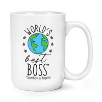 World's Best Boss 426Ml Groß Becher Tasse - Lustig Geschenk Groß