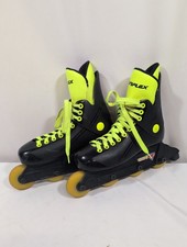 Vintage Variflex City Heat Roller Blades In-Line Skates Yellow 1990 Mens 7.5-8