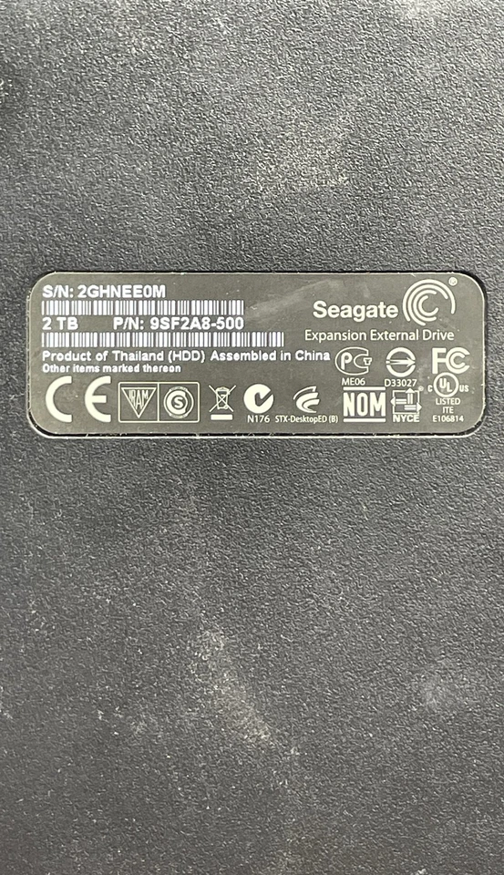 Seagate 2GHNEEOM Expansion External Hard Drive USB 3.0 2TB Portable Storage - Image 2 of 4