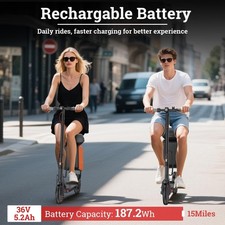 LADPED Electric Scooter with Seat for Adults 31KM/H Folding Commuter E-Scooter 7