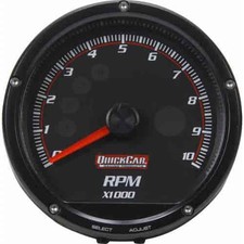 Quickcar Racing Redline Multi Recall Tach Black