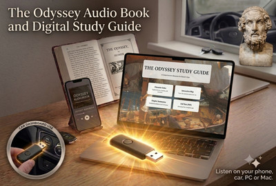 The Odyssey Audio Book and Interactive Digital Study Guide on USB drive