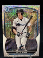 2023 Bowman Chrome 1st Mojo Refractor #BCP-108 Jacob Berry Miami Marlins