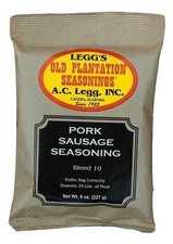 A.C. Legg Blend 10 Pork Sausage Seasoning - 8 Ounce 8 Pack of 1