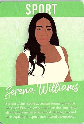 Serena Williams Sport Game Card Girl Power