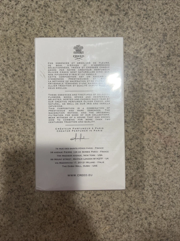 Creed Silver Mountain Agua EDP Spray Unisex 3.3 OZ Auténtico Nuevo En Caja Sellada Foto 2 de 3