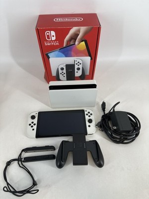 Nintendo Switch OLED Console 64GB w/ Charger/Dock/HDMI/Controllers