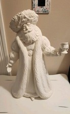 Ceramiczny bisque renesansowy Święty Mikołaj Gare gotowy do malowania