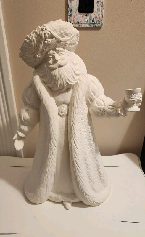 Ceramic Bisque Renaissance Santa Gare Ready to Paint
