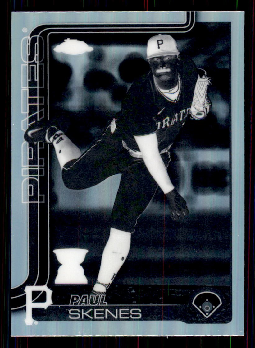 2025 Topps Chrome Negative Refractors #300 Paul Skenes Pittsburgh Pirates