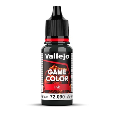 (X) Vallejo 72.090 - Black Green Ink, 17 ml