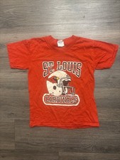 VTG 80s St Louis Cardinals NFL Helmet Graphic Football T-Shirt Size Kids M