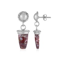 Cavill Ohrringe 6,0Ct Sterlingsilber Platin Beschichtet Palmenholz Damen