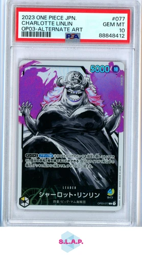CHARLOTTE LINLIN ONE PIECE OP03-077 2023 PILLARS OF STRENGTH LEADER JAP PSA 10