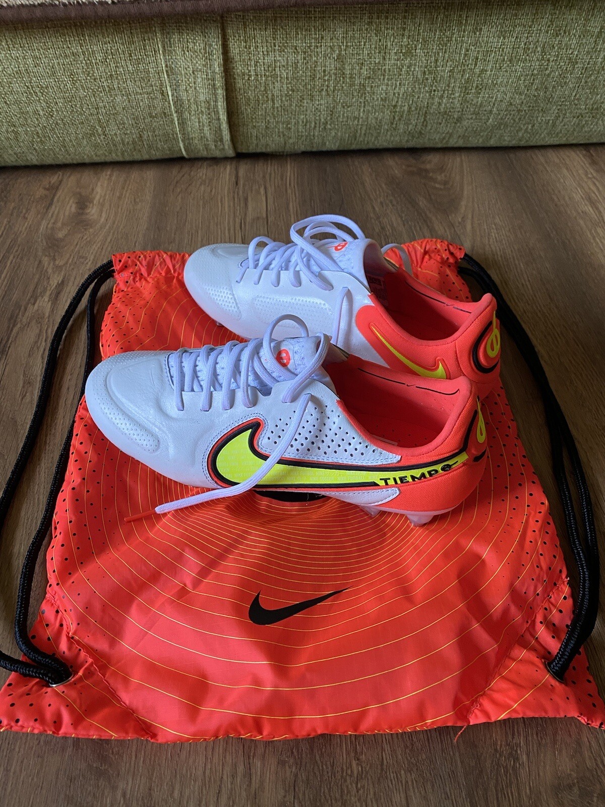 NEW Football Boots NIKE TIEMPO LEGEND ELITE SG-PRO AC DB0822-176 RED/WHITE/US  7 | eBay