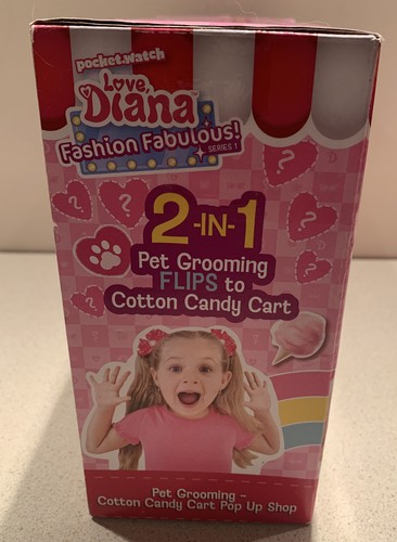 Love Diana PET GROOMING COTTON CANDY CART 2-N-1 Pop Up Shop 2020 PocketWatch NEW - Picture 3 of 4