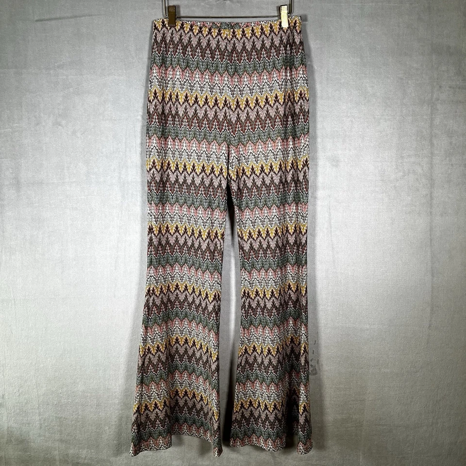 Pantalones BOHO FOREVER 21 Mujer Arco Iris Playa Campana Diseño AJUSTE Y ESTILO Grandes Foto 2 de 4