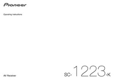 Pioneer SC-1223-K Receiver Owners Manual