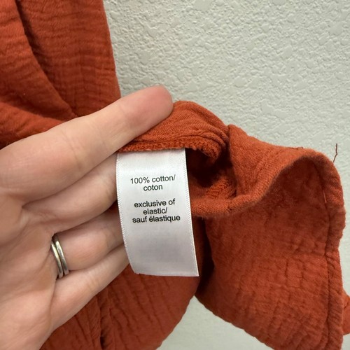 Maurices leichtes Trägerkleid Rüschenärmel Stoff Gaze Baumwolle Damen XS NEU - Bild 5 von 9