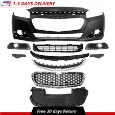 Complete Front Bumper and grille compatible With 2014 2015 Chevy Malibu
