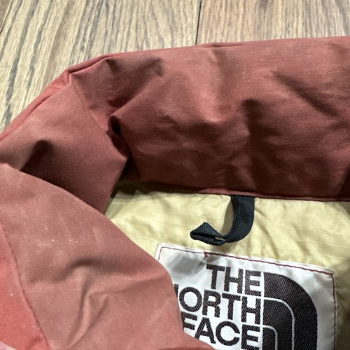 Vintage North Face Puffer Gilet SZ L 70s Vest Brown Label USA Made Burnt Orange - Picture 6 of 16
