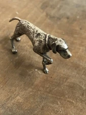 Dog miniature in silver