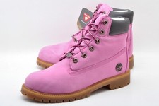 Timberland Youth GS 6 Inch Premium Waterproof Nubuck Boots Pink 1590A US 6M