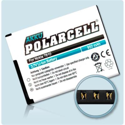 PolarCell Akku für BL-4S - Nokia X3 Touch and Type 950 mAh Batterie Handy Accu