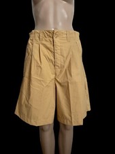 VTG High Rise Waist Mustard Mom Shorts Bermuda Large Elastic Waist NWT 80s 90s