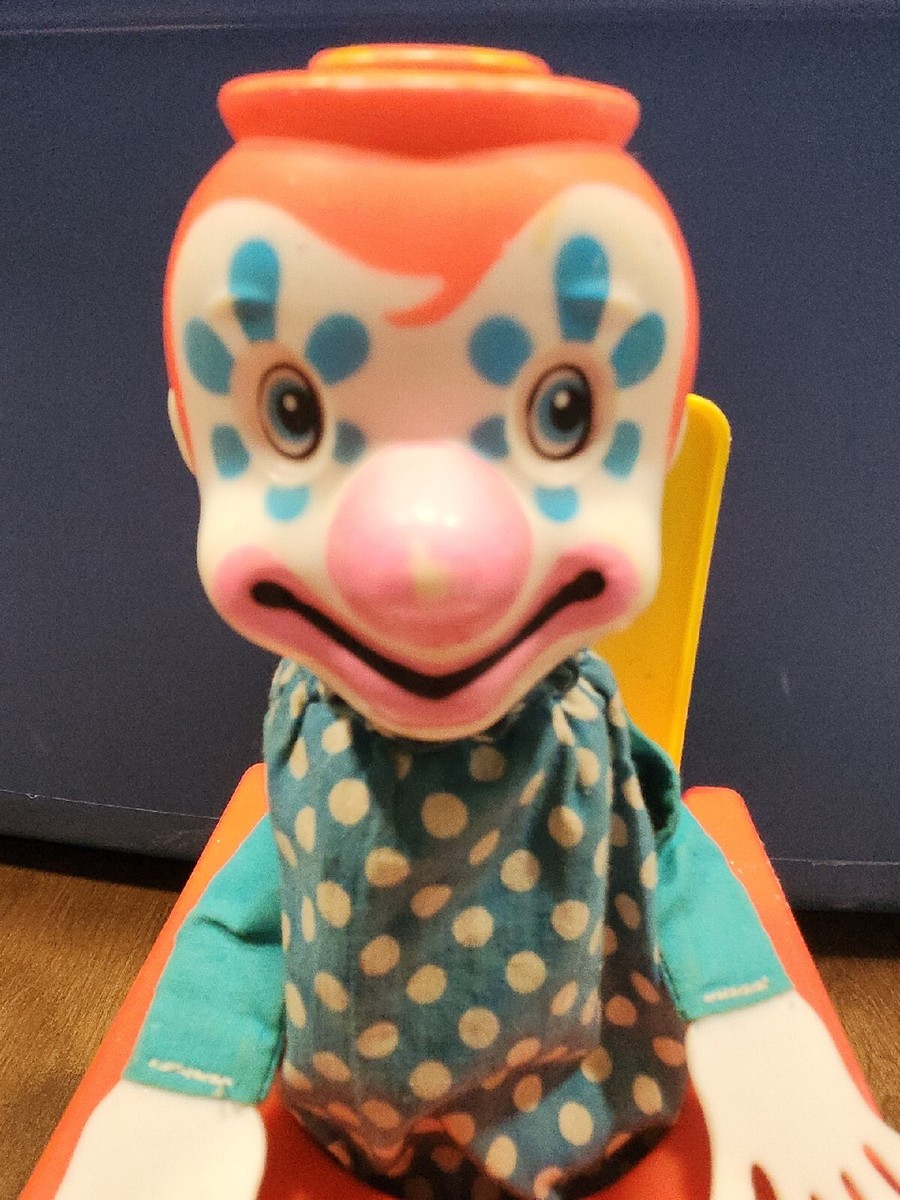 Vtg 1976 MATTEL JACK IN THE MUSIC BOX METAL WIND UP POP UP CLASSIC