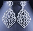 Chandelier Dangle Earrings Stud E2078S Sexy Clear Austrian Crystal Rhinestone
