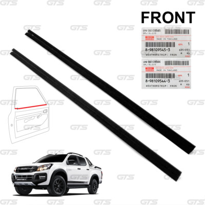 For Isuzu Holden D-Max 4Dr TFR 2012 18 Front L+R Inner Weatherstrip Door Belt