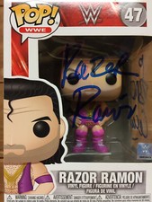 WWE Razor Ramon Autographed Funko Pop! #47 Inscribed 