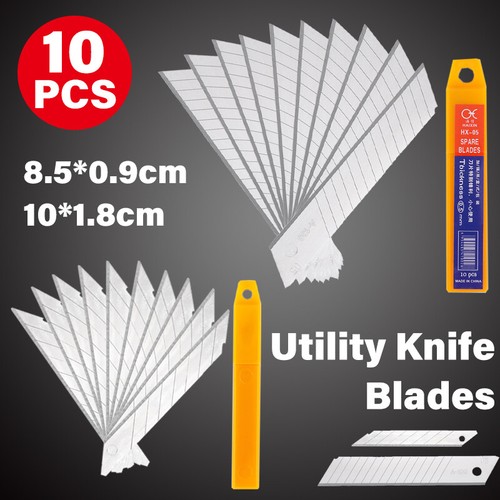 10xSnap Off Utility Knife Blades Retractable Box Cutter Blade Trapezoid Trimming - Picture 12 of 16