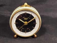 VINTAGE RETRO GERMANY MECHANISCHER SCHREIBTISCHWECKER ZUM AUFZIEHEN KAISER PUCK