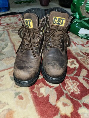 Caterpillar CAT Mens Second Shift Work Boots Size Brown Soft Toe P72593 
