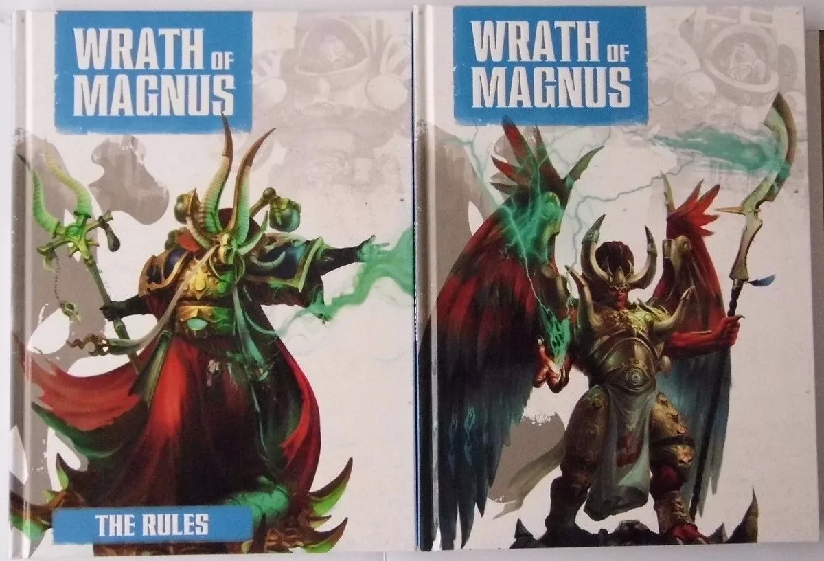 WRATH OF MAGNUS - WARHAMMER 40,000 40K - GAMES WORKSHOP - 2X HARDCOVER  BOOKS