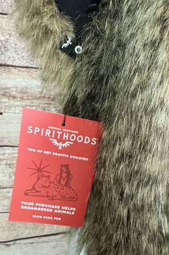 Authentic SpiritHoods 2021 Baby Cinnamon Bear Faux Fur Spirit Hood Hat - Picture 10 of 10
