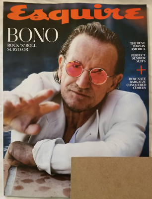   Esquire Magazine   June July Summer 2025  Bono  *Labal Not Cut/Altered*  