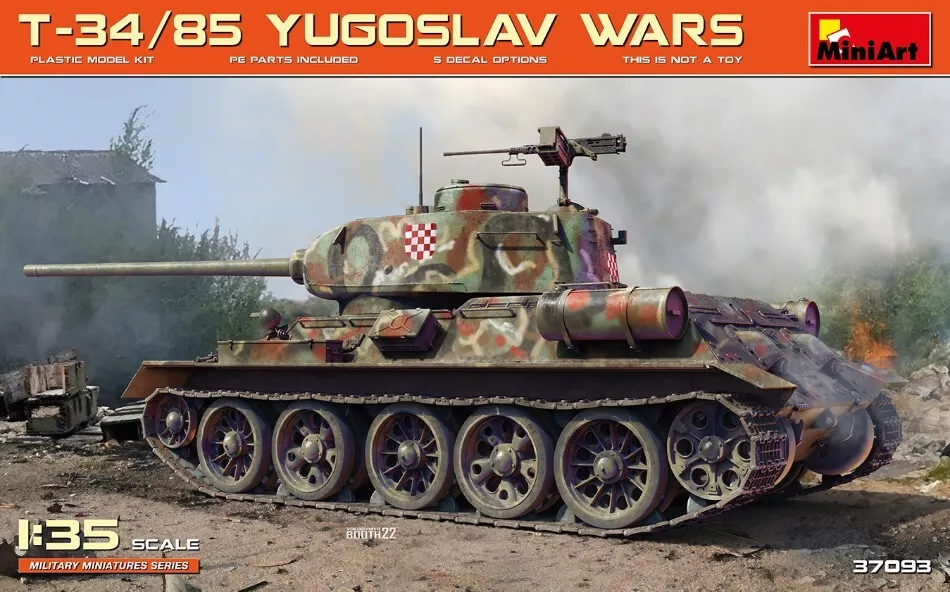 Model Wagons Armoured Tank Model Kit Of Mount Miniart T-3485 Yugoslav W